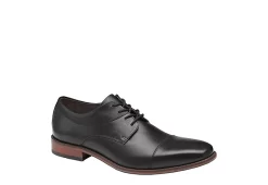 Johnston & Murphy Mens Archer Cap Toe Oxford - Black
