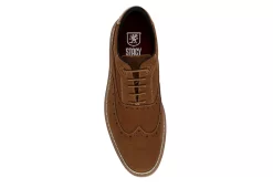 Stacy Adams Mens Swift Wingtip Lace-up Oxford - Cognac -Shoe Shop US 01 501416 05