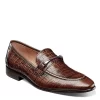 Stacy Adams Mens Ferdinand Moc Toe Slip On Oxford - Cognac -Shoe Shop US 01 501552 00