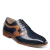 Stacy Adams Mens Palmer Plain Toe Medallion Oxford - Navy -Shoe Shop US 01 501554 00