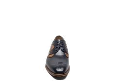 Stacy Adams Mens Palmer Plain Toe Medallion Oxford - Navy 11 Stacy Adams Mens Palmer Plain Toe Medallion Oxford - Navy -Shoe Shop US 01 501554 02
