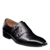 Stacy Adams Mens Torrance Plain Toe Double Monk Strap Oxford - Black