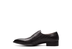 Stacy Adams Mens Torrance Plain Toe Double Monk Strap Oxford - Black -Shoe Shop US 01 501558 03