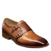 Stacy Adams Mens Torrance Plain Toe Double Monk Strap Oxford - Cognac -Shoe Shop US 01 501559 00