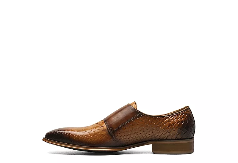 Stacy Adams Mens Torrance Plain Toe Double Monk Strap Oxford - Cognac 6 Stacy Adams Mens Torrance Plain Toe Double Monk Strap Oxford - Cognac - Image 4