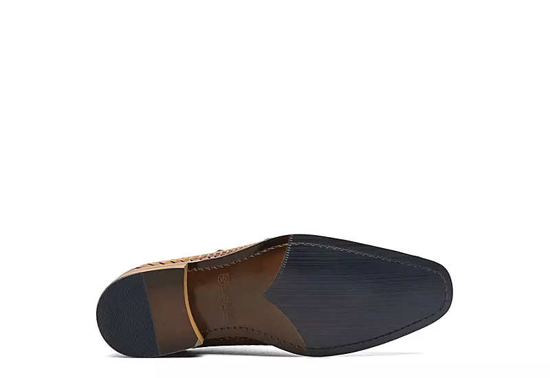 Stacy Adams Mens Torrance Plain Toe Double Monk Strap Oxford - Cognac 9 Stacy Adams Mens Torrance Plain Toe Double Monk Strap Oxford - Cognac - Image 7