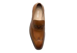 Stacy Adams Mens Pryce Wingtip Perf Slip On Oxford - Cognac -Shoe Shop US 01 501561 05