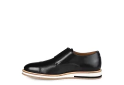 Thomas & Vine Mens Thatcher Monk Strap Oxford - Black -Shoe Shop US 01 501670 03