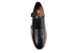 Thomas & Vine Mens Thatcher Monk Strap Oxford - Black -Shoe Shop US 01 501670 05