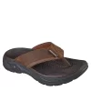 Skechers Mens Malico Flip Flop Sandal - Brown -Shoe Shop US 01 501764 00