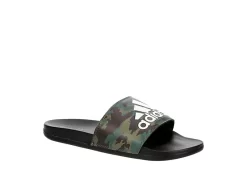 Adidas Mens Adilette Comfort Slide Sandal - Camo
