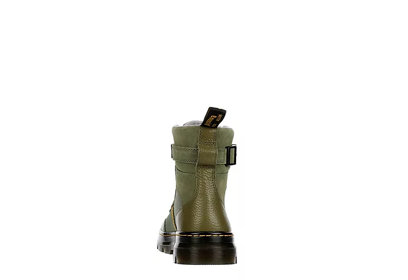 Dr. Martens Dr.martens Mens Combs Tech Combat Boot - Olive 7 Dr. Martens Dr.martens Mens Combs Tech Combat Boot - Olive - Image 5