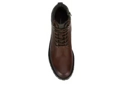 Franco Fortini Mens Range Lace-up Boot - Brown -Shoe Shop US 01 501937 05