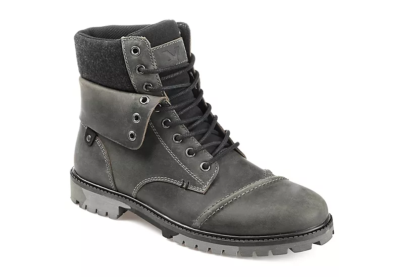 Territory Mens Grind Lace-up Boot - Grey 3 Territory Mens Grind Lace-up Boot - Grey