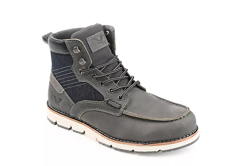 Territory Mens Macktwo Lace-up Boot - Grey 3 Territory Mens Macktwo Lace-up Boot - Grey