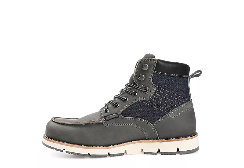 Territory Mens Macktwo Lace-up Boot - Grey 6 Territory Mens Macktwo Lace-up Boot - Grey - Image 4