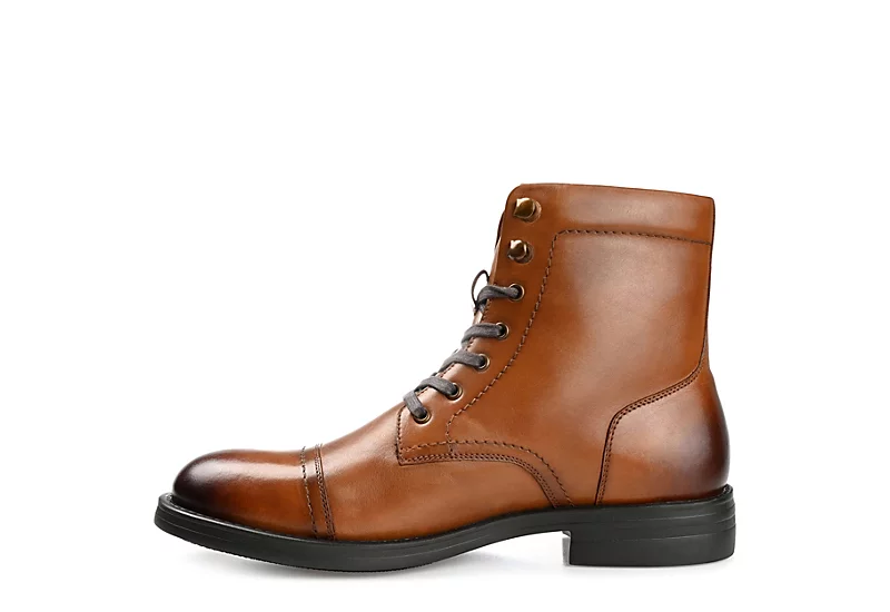 Thomas & Vine Mens Darko Lace-up Boot - Cognac 6 Thomas & Vine Mens Darko Lace-up Boot - Cognac - Image 4
