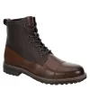 Franco Fortini Mens James Lace-up Boot - Brown -Shoe Shop US 01 502008 00
