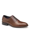 Johnston & Murphy Mens Stockton Cap Toe Oxford - Dark Tan -Shoe Shop US 01 502049 00