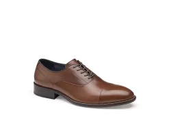 Johnston & Murphy Mens Stockton Cap Toe Oxford - Dark Tan