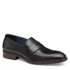 Johnston & Murphy Mens Stockton Penny Loafer Oxford - Black