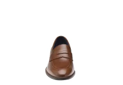 Johnston & Murphy Mens Stockton Penny Loafer Oxford - Dark Tan -Shoe Shop US 01 502051 02