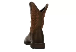 Ariat Mens Groundbreaker Waterproof Work Boot - Brown 13 Ariat Mens Groundbreaker Waterproof Work Boot - Brown -Shoe Shop US 01 502082 04