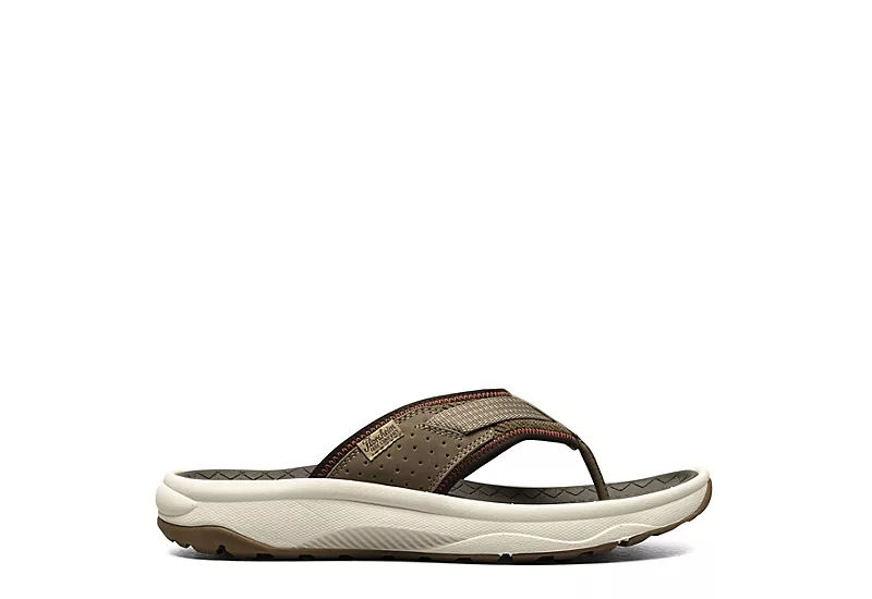 Florsheim Mens Tread Lite Flip Flop Sandal - Taupe 4 Florsheim Mens Tread Lite Flip Flop Sandal - Taupe - Image 2