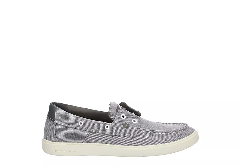 Sperry Mens Outer Banks Boat Shoe - Grey 4 Sperry Mens Outer Banks Boat Shoe - Grey - Image 2