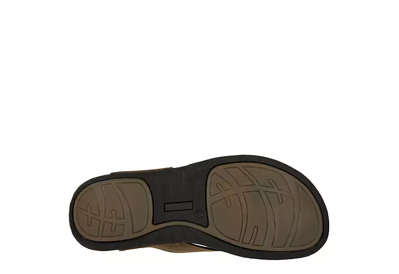 Franco Fortini Mens Newport Flip Flop Sandal - Tan 9 Franco Fortini Mens Newport Flip Flop Sandal - Tan - Image 7