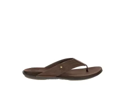 Franco Fortini Mens Newport Flip Flop Sandal - Dark Brown -Shoe Shop US 01 502430 01
