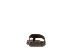 Franco Fortini Mens Newport Flip Flop Sandal - Dark Brown -Shoe Shop US 01 502430 04