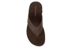 Franco Fortini Mens Newport Flip Flop Sandal - Dark Brown -Shoe Shop US 01 502430 05