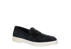 Franco Fortini Mens Cameron Slip On Penny Loafer Oxford - Navy