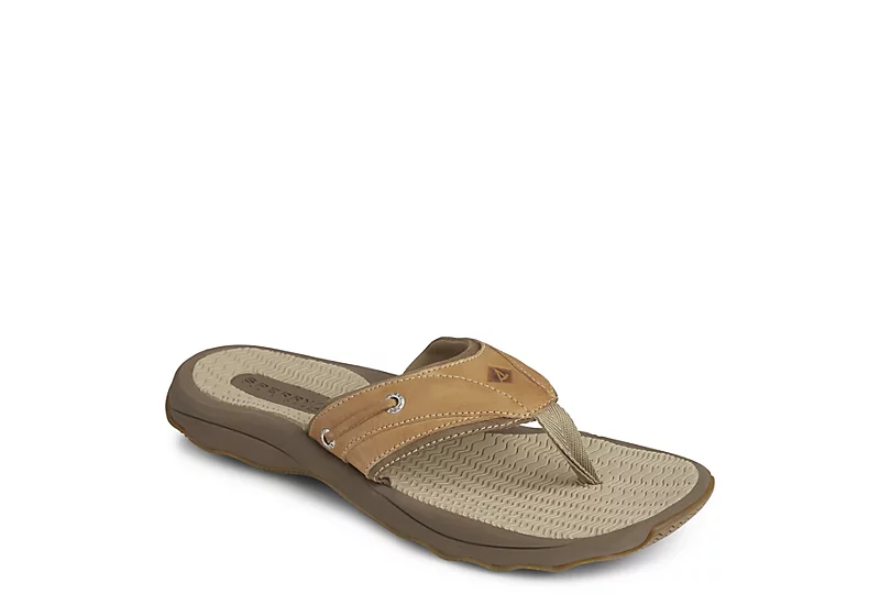 Sperry Mens Outer Banks Flip Flop Sandal - Tan 3 Sperry Mens Outer Banks Flip Flop Sandal - Tan