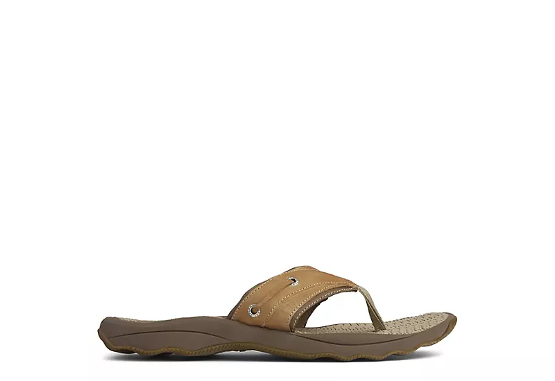 Sperry Mens Outer Banks Flip Flop Sandal - Tan 4 Sperry Mens Outer Banks Flip Flop Sandal - Tan - Image 2