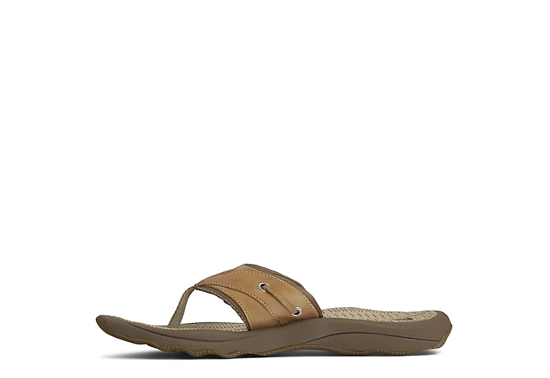 Sperry Mens Outer Banks Flip Flop Sandal - Tan 5 Sperry Mens Outer Banks Flip Flop Sandal - Tan - Image 3