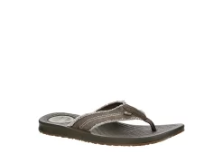 Margaritaville Mens Rag Time Flip Flop Sandal - Dark Brown