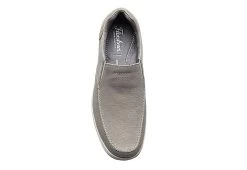 Florsheim Mens Lakeside Canvas Moc Toe Slip On Oxford - Grey -Shoe Shop US 01 502785 05