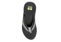 Reef Mens Anchor Flip Flop Sandal - Grey -Shoe Shop US 01 502840 02