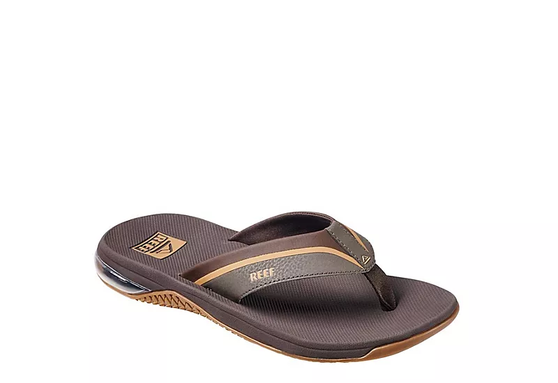 Reef Mens Anchor Flip Flop Sandal - Brown 3 Reef Mens Anchor Flip Flop Sandal - Brown