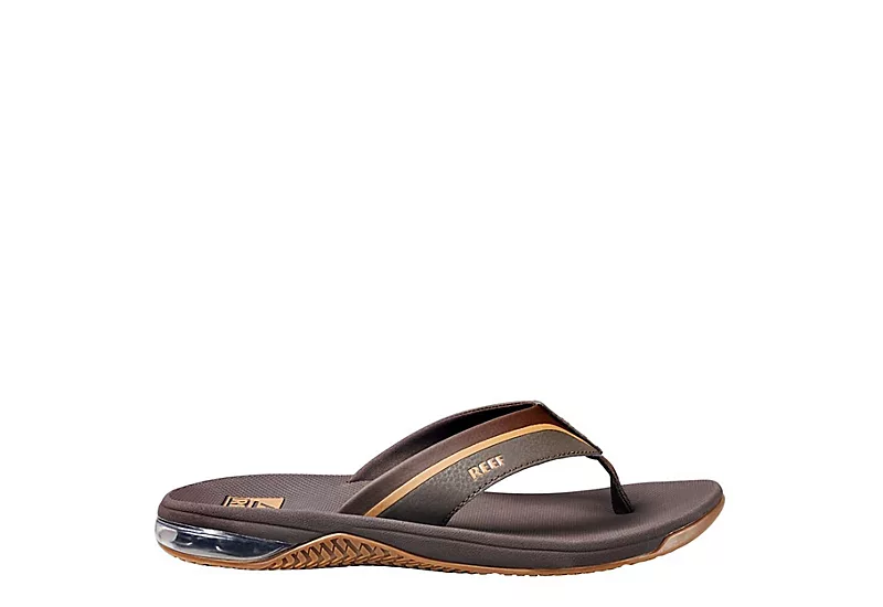 Reef Mens Anchor Flip Flop Sandal - Brown 4 Reef Mens Anchor Flip Flop Sandal - Brown - Image 2