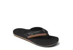 Reef Mens Cushion Dawn Flip Flop Sandal - Black