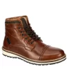 Franco Fortini Mens Blake Lace-up Boot - Cognac -Shoe Shop US 01 561053 00