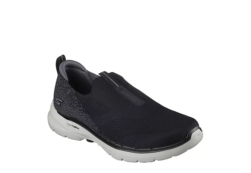 Skechers Mens Go Walk 6 - Black 3 Skechers Mens Go Walk 6 - Black