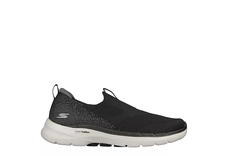 Skechers Mens Go Walk 6 - Black 4 Skechers Mens Go Walk 6 - Black - Image 2
