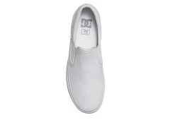 Dc Shoes Mens Trase Slip On Sneaker - White -Shoe Shop US 01 600695 03