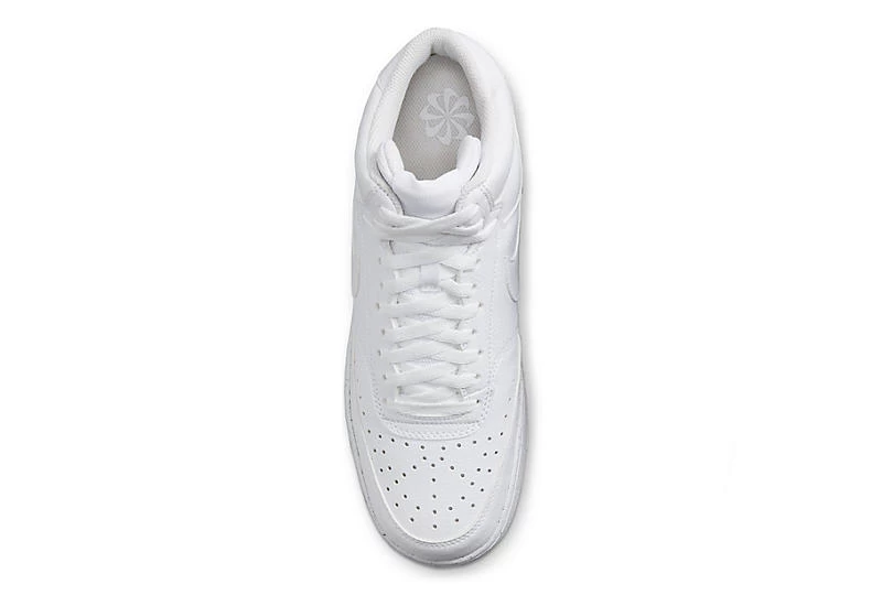 Nike Mens Court Vision Mid Sneaker - White 7 Nike Mens Court Vision Mid Sneaker - White - Image 5