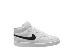 Nike Mens Court Vision Mid Sneaker - White