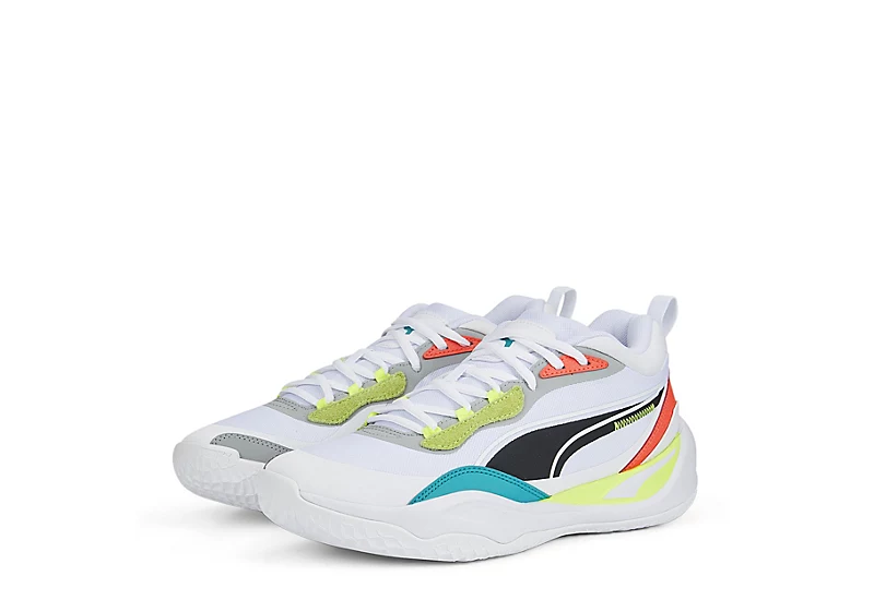 Puma Mens Playmaker Pro Basketball Shoe - White 3 Puma Mens Playmaker Pro Basketball Shoe - White